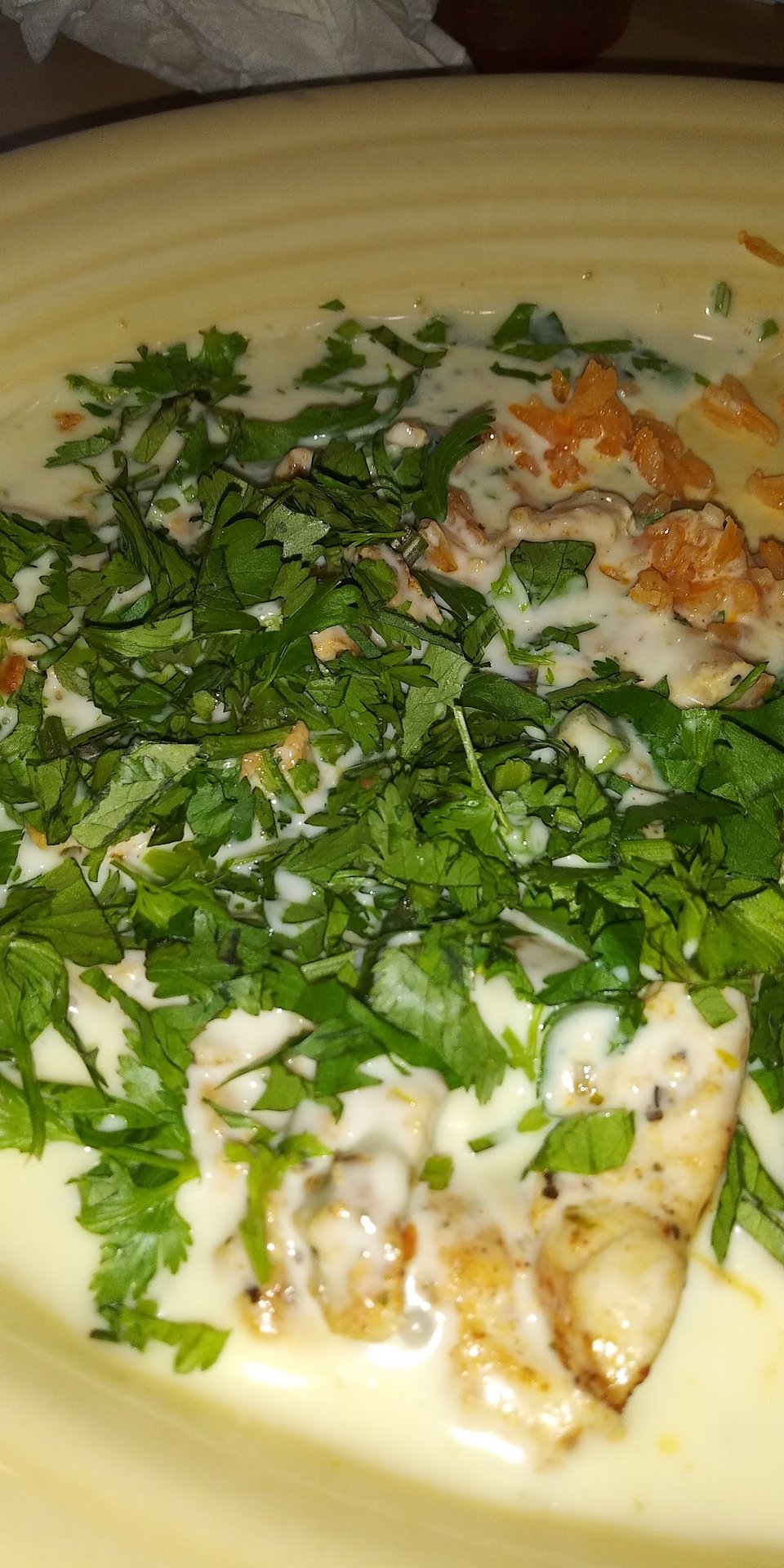 Pollo Con Crema with Cilantro