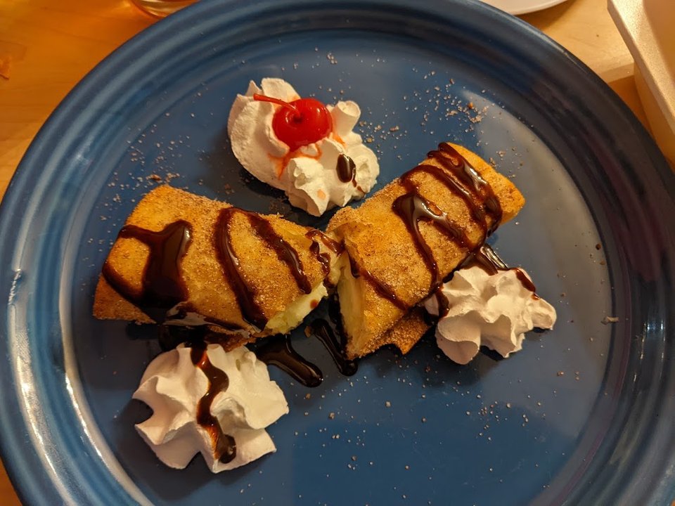 Xango Cheesecake Chimichanga